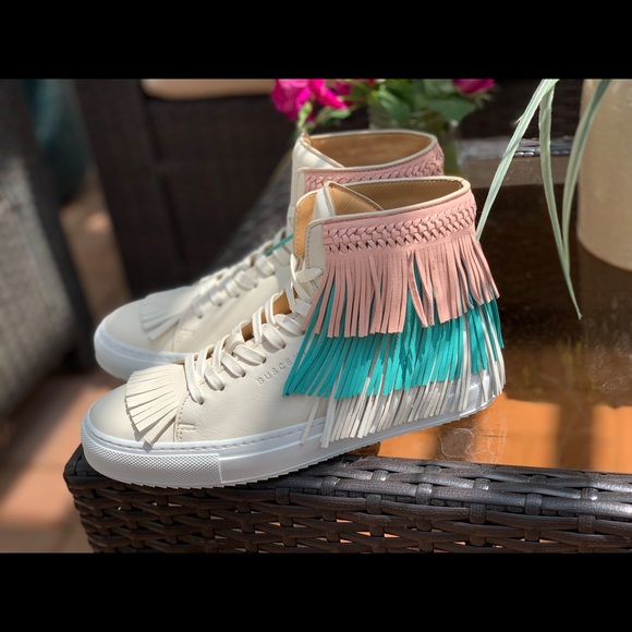 Buscemi leather fringe sneaker - Picture 7 of 7